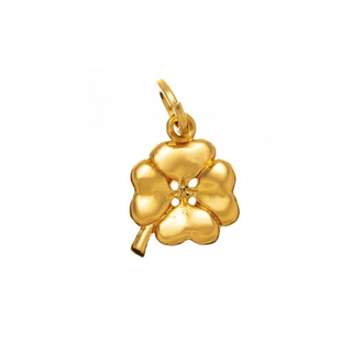 Charm Quadrifoglio Medio  Dorato