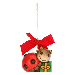 Ceramic Ladybug Christmas Decoration