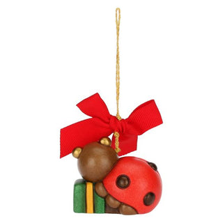 Ceramic Ladybug Christmas Decoration