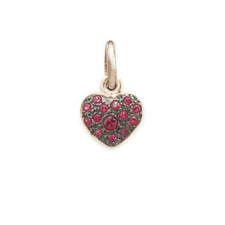 Pendente Cuore Piccolo Rosso Rose'