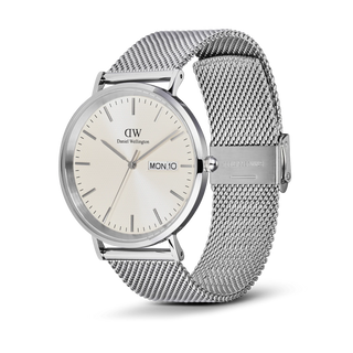 Classic Day Display Sterling Champagne Watch