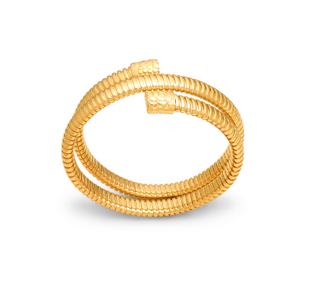 Bracciale Tubogas Crocodile Doppio Dorato