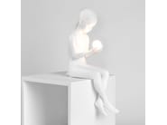 Resin Sculpture With Led Light "Inner Glow_S" Girl