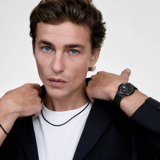 Classic Day Display Onyx Watch