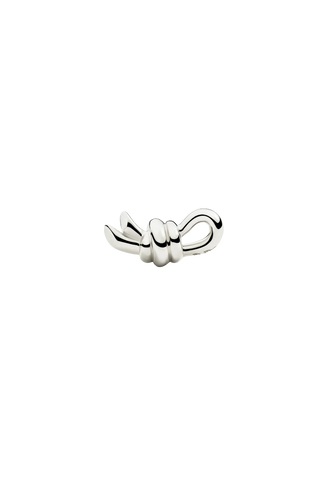 Silver Knot Stud Earring - Right