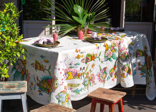 Pesciflora tablecloth - from 8 to 18 places