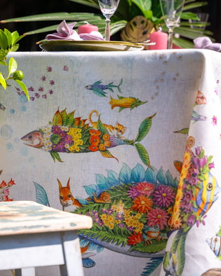 Pesciflora tablecloth - from 8 to 18 places