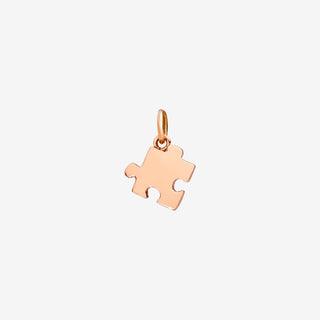 9K Rose Gold Puzzle Charm - left