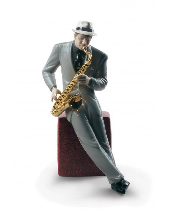 Lladrò Figurina sassofonista jazz