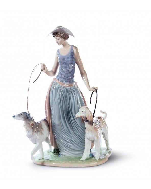 Figurina Dama con cani