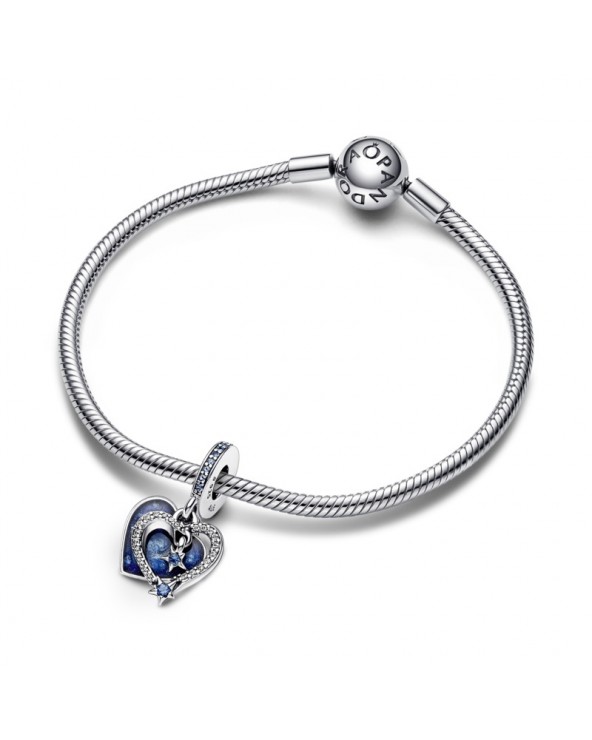 Pandora Celestial Shooting Star Heart Double Dangle Charm