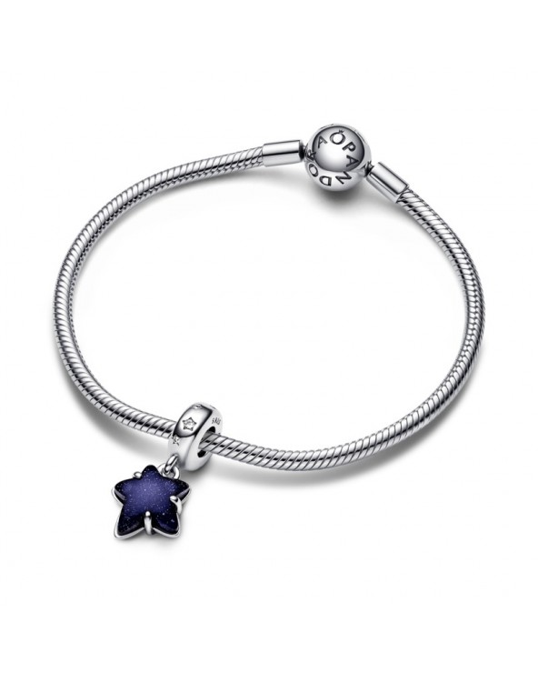 Pandora Celestial Galaxy Star Murano Dangle Charm