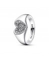 Pandora Radiant Heart Pavé Signet Ring