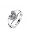 Pandora Radiant Heart Pavé Signet Ring