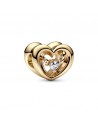 Pandora Radiant Heart & Floating Stone Charm