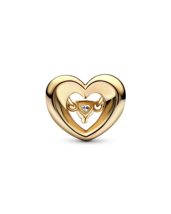 Pandora Radiant Heart & Floating Stone Charm