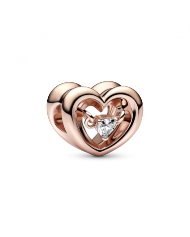 Pandora Radiant Heart & Floating Stone Charm