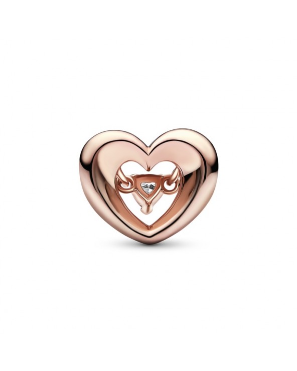 Pandora Radiant Heart & Floating Stone Charm