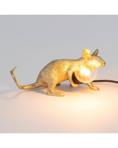 Armando Poggi - Lampada da tavolo Mouse Lop Gold