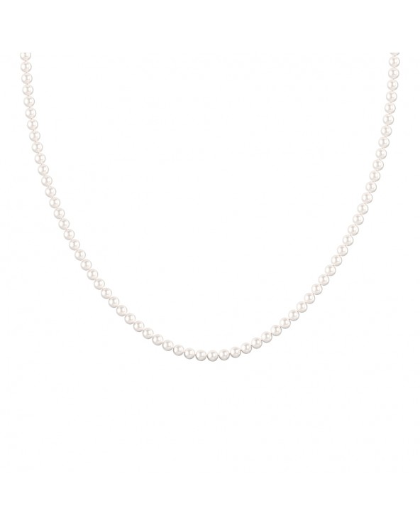 Collana di perle con chiusura in oro bianco 18kt.