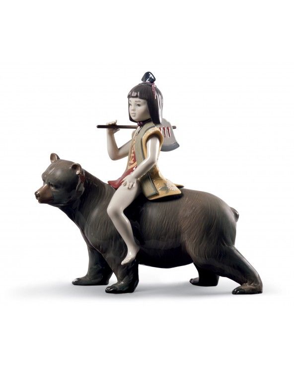 Figurina Kintaro e l'orso. Edizione limitata