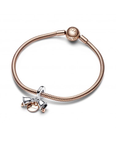 Pandora Wedding bells sterling silver and 14k rose gold-plated