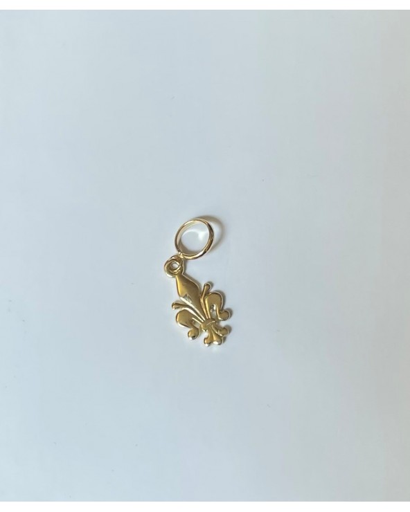 Armando Poggi Gold Charm "Giglio" symbol of Firenze Florence-