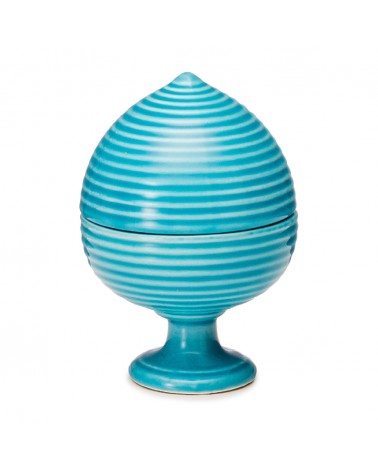 Palais Royal Light blue striped pumo big size h11.8"