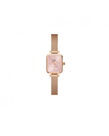 Orologio Quadro mini Melrose oro rosa e rosa 15x18mm