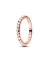 Pandora 14k Rose gold-plated pyramid studded ring- 182800C01