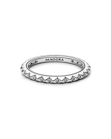 Pandora Sterling silver pyramid studded ring- 192800C01