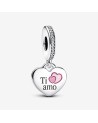 Pandora Ti amo sterling silver dangle- 792017CZ_E016