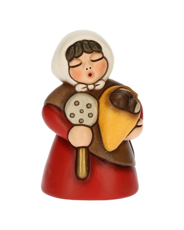 Armando Poggi - Thun Donna con castagne - Presepe Classico