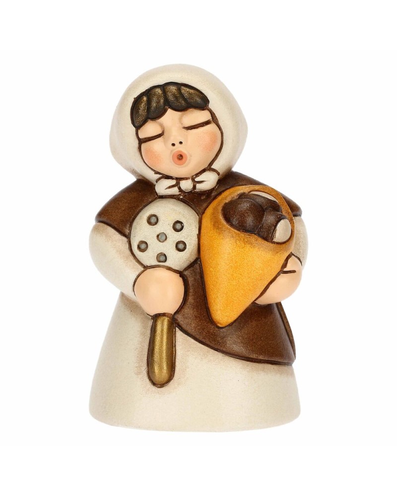 Armando Poggi - Thun Presepe Classico ceramic woman with chestnuts