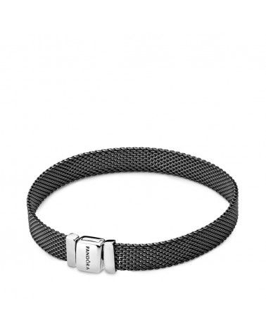 PANDORA REFLEXIONS Mesh Oxidised 925 Sterling Silver Bracelet, Size: 20cm,  7.9 inches - 598400C00-20 : Amazon.sg: Fashion