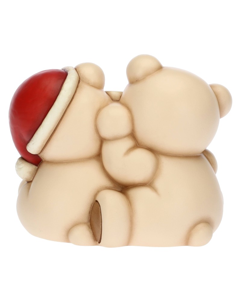 Thun . Teddy Babbo Natale con saco. Altezza 10 cm. Nuovo. Idea regalo.