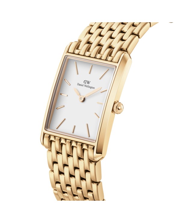 Daniel Wellington Orologio The Bound 32X22 9-Link G Bianco-