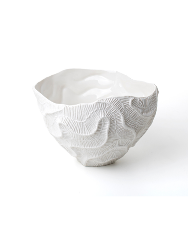 Fos Ceramiche Perla Bowl in white porcelain- FFPERLA-W