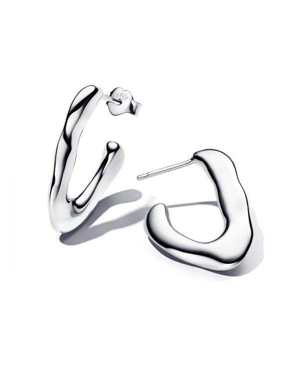 Pandora Organically V-shaped Open Hoop Earrings- 293290C00