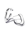 Pandora Organically V-shaped Open Hoop Earrings- 293290C00