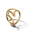 Pandora Organically Shaped. Heart Ring.- 163288C00