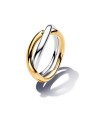 Pandora Two-tone Entwined. Bands Ring.- 163262C00