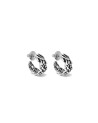 Giovanni Raspini Small Silver Hoops Coral- GV11921