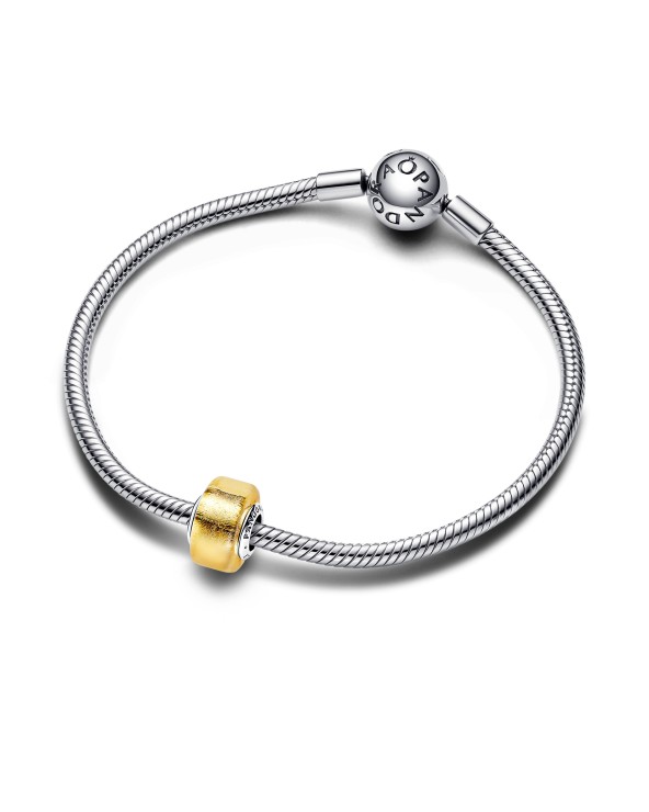 Pandora Charm Mini Vetro di Murano Foglia d'Oro- 793353C00