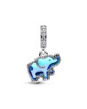 Pandora Blue Murano Glass Elephant. Dangle Charm.- 793339C01