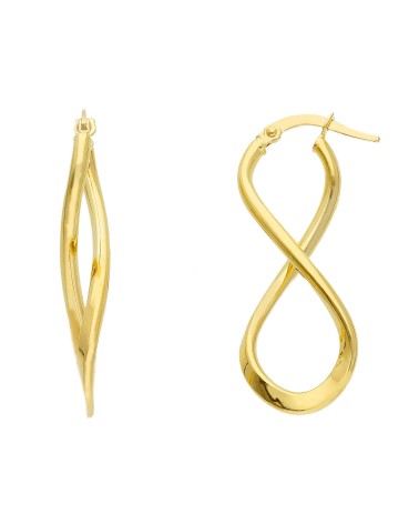 Armando Poggi Gold Infinite Symbol Earrings- APS145401