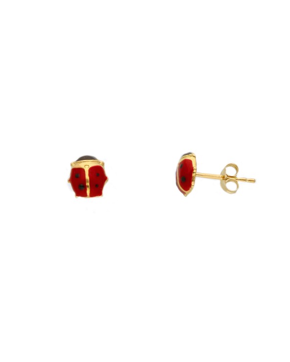 Armando Poggi Gold Small ladybug Earrings- APS146460