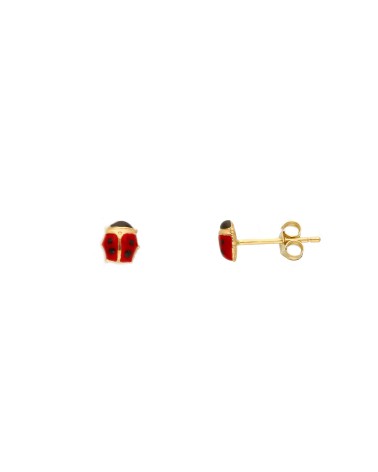 Armando Poggi Gold Tiny ladybug Earrings- APS146461