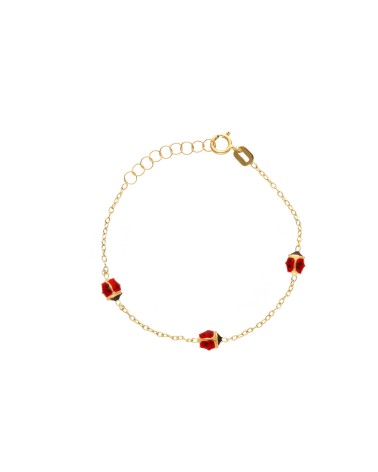 Armando Poggi Gold Baby Ladybugs Bracelet- APS146469