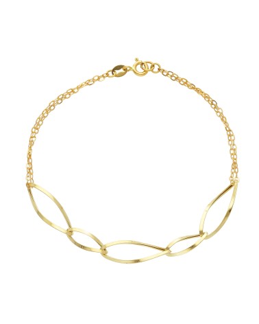 Armando Poggi Gold Half leaf Bracelet- APS158594